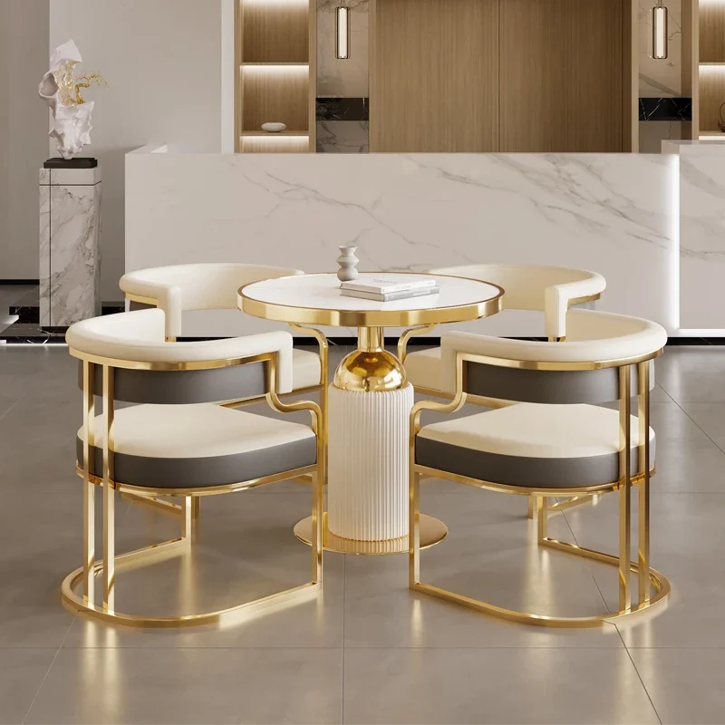 Nordic Living Room Coffee Tables Luxury Metal Home Modern Coffee Tables Round Design Moveis Para Casa Furniture Decoration