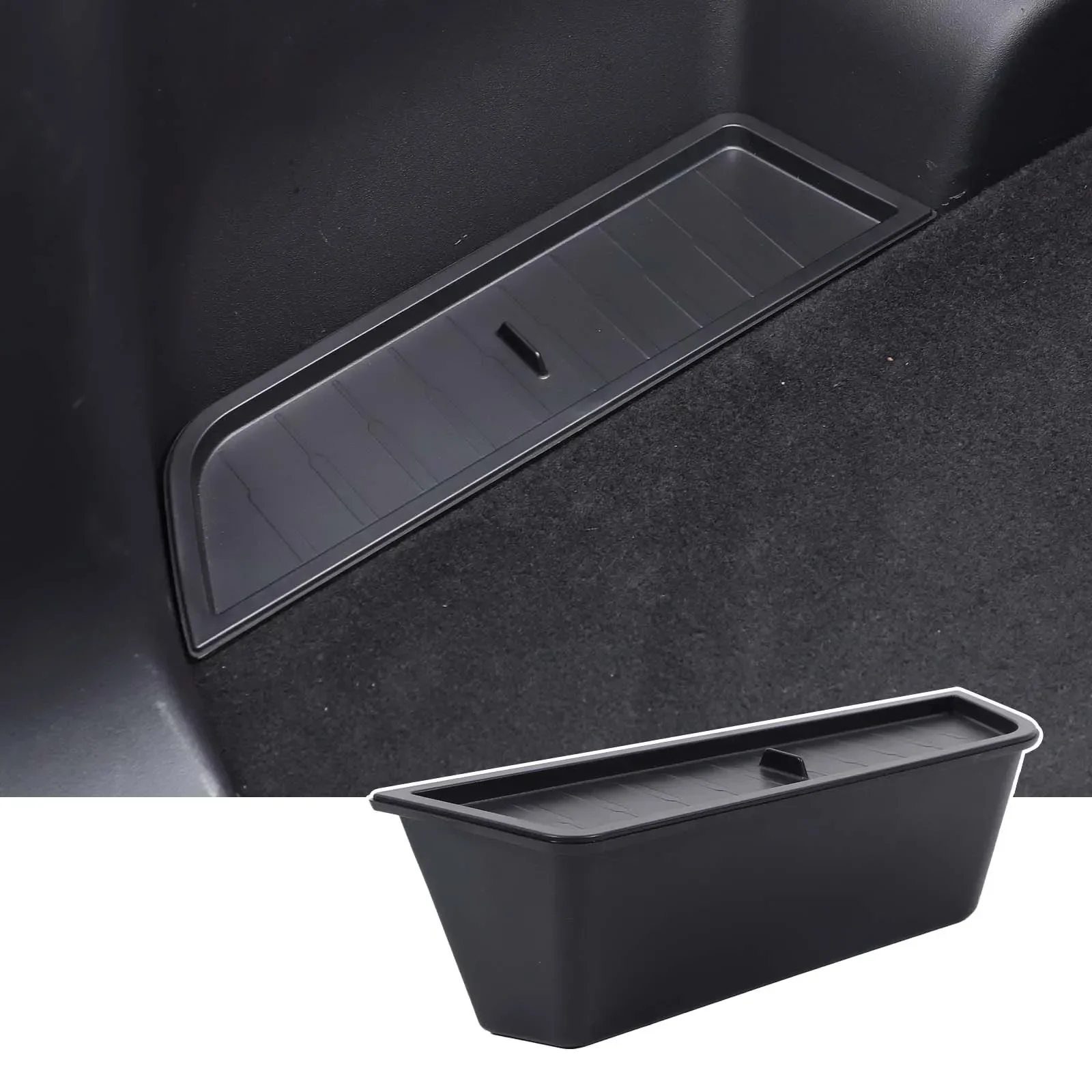 

For Chery Jaecoo 6 J6 ICAR 03 2024-2025 ABS Black Car Rear Trunk Left Side Storage Box Car Accessories