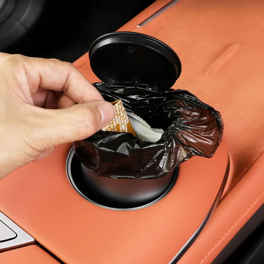 For Changan Deepal S07 S7 SL03 Car Mini Trash Can Interior Modification Product Aluminum Alloy Storage Bin