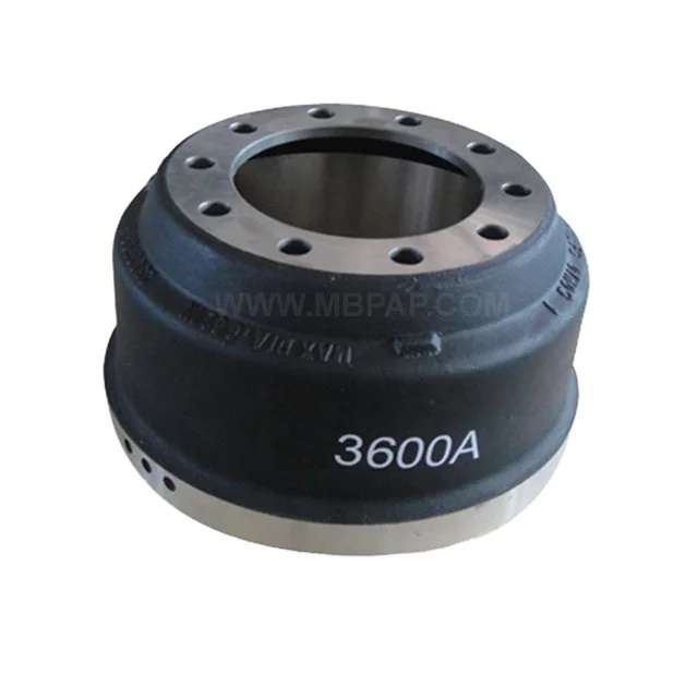 

MBPAP China Supplier Truck Brake Drum 3600a Gunite Brake Drum 3600A for Semi Trailer Trucks