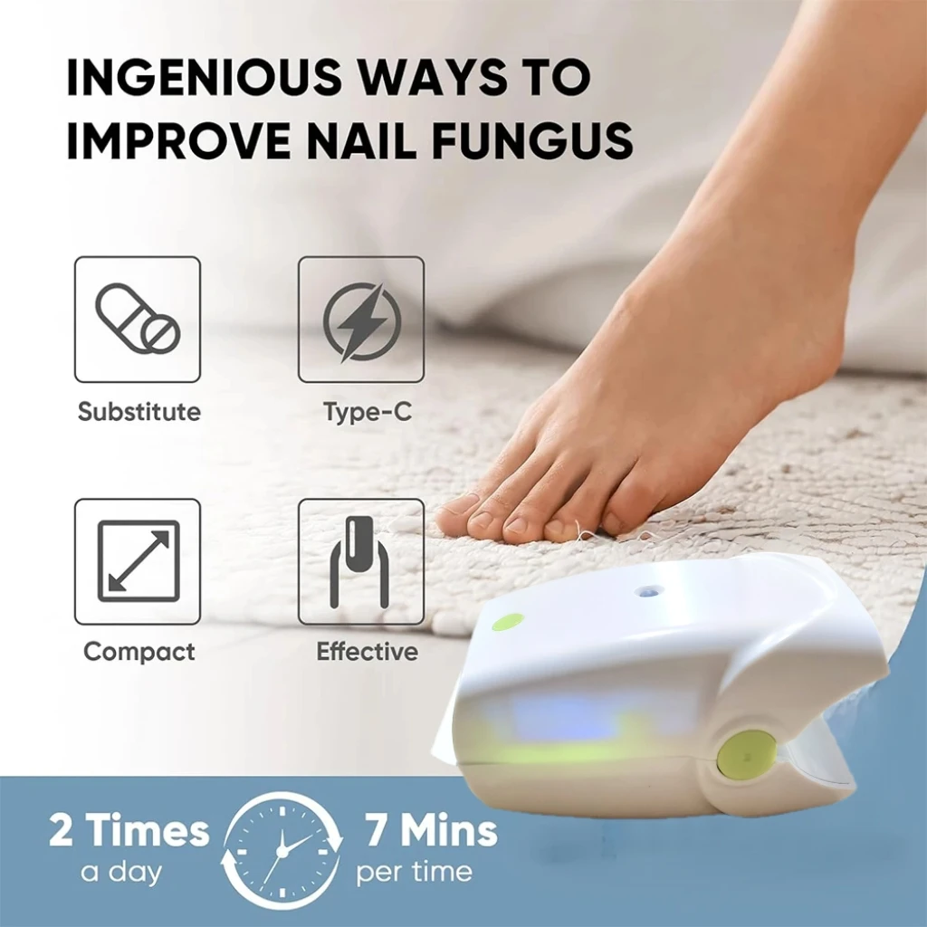 

2025 Upgraded LED Laser for Toenail Fungus - Gray/Yellow Nails Repair System for Onychomycosis & Ingrown Nails