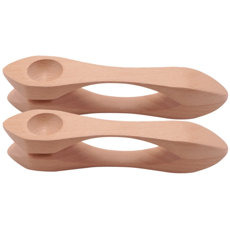 10Pcs Wooden Musical Spoons Folk Percussion Instrument Natural Wood Musical Spoons Traditional Percussion Spoons Musical