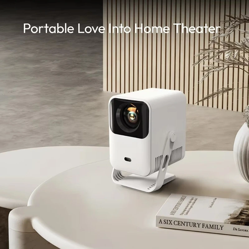 Best Cheap Digital Mini Home 90 Degree Rotated Portable Projector Android 13 Wifi Home Theater Projector