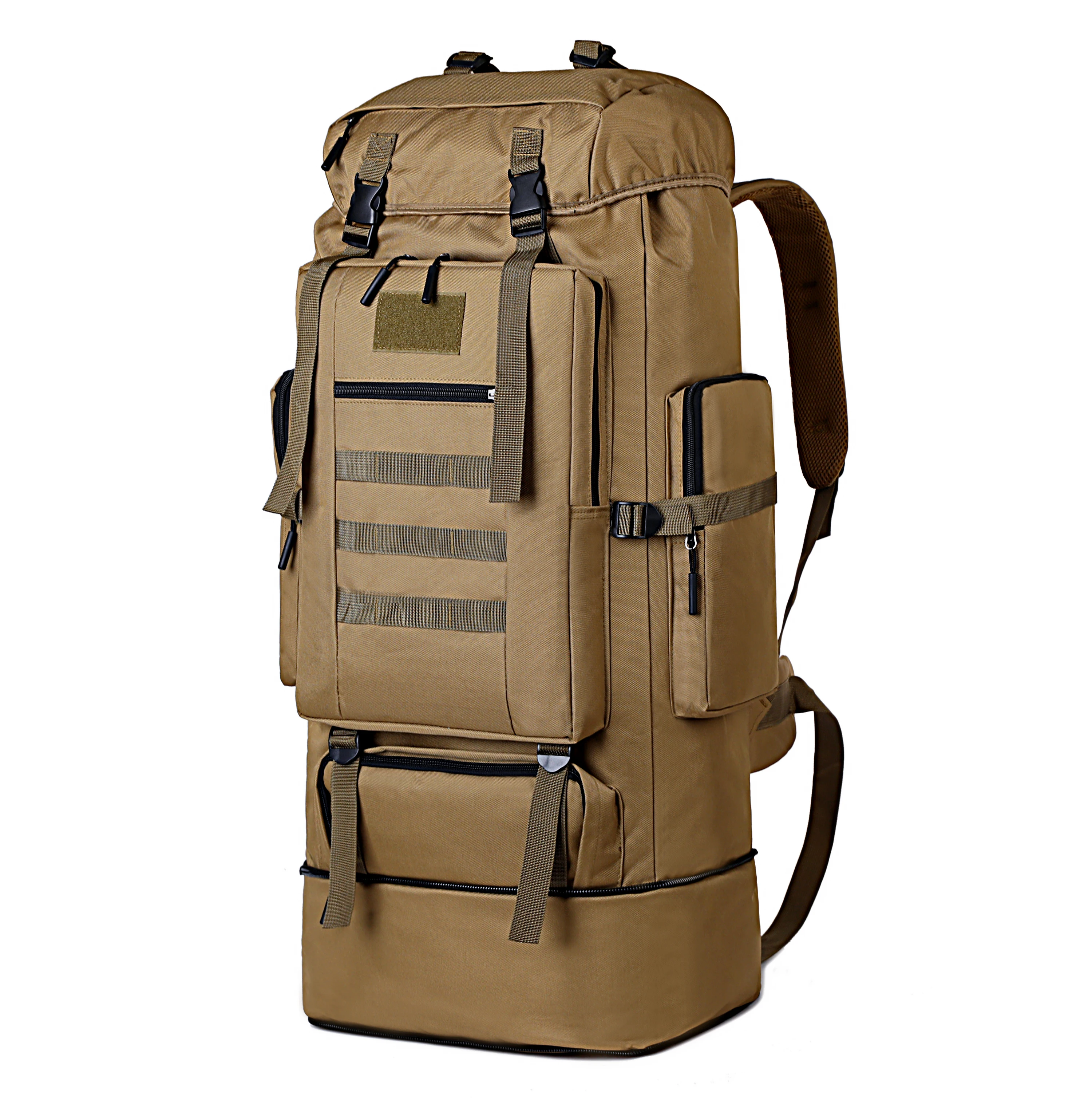 80L/100L  Mountaineering Bag Climb Bag Tactical Backpacks Large Backpack Outdoors Hiking Camping Travel Bags