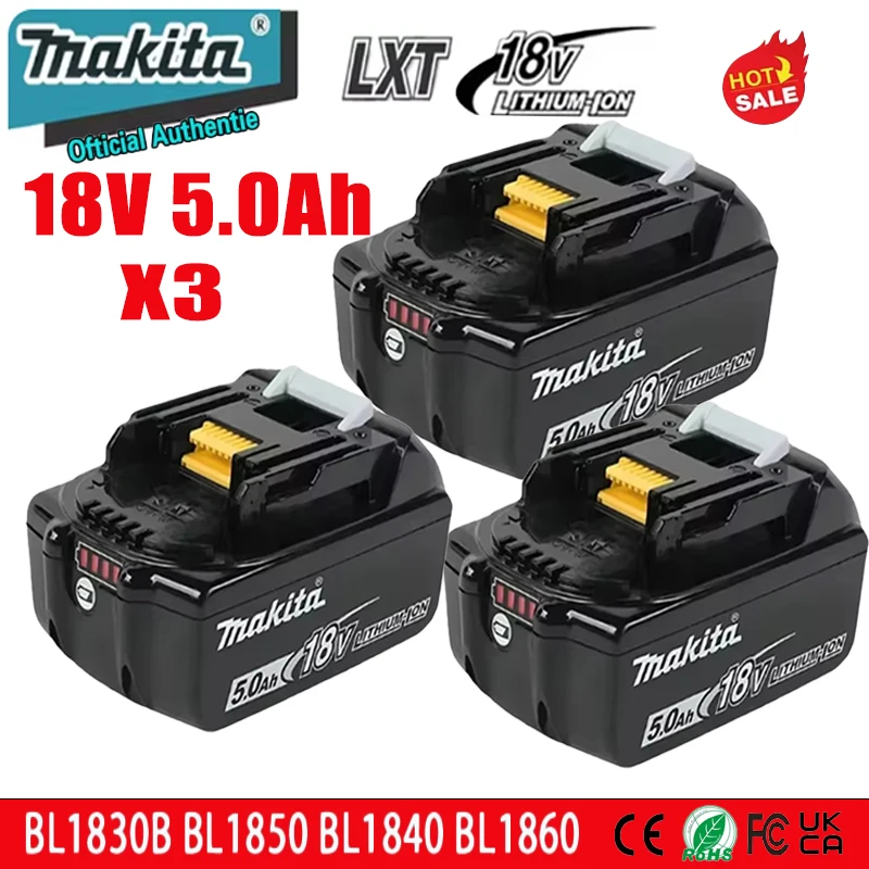 Ultra long power range 18V Makita rechargeable battery, for Makita BL1860B BL1830 BL1815 BL1850 LXT400 electric tool battery