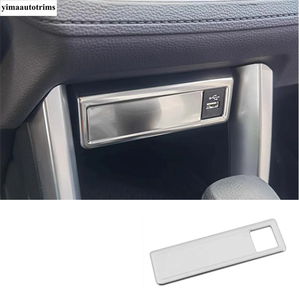 

Car USB Panel Control Frame Decoration Cover Trim For Toyota Corolla Cross XG10 2021 - 2025 Stainless Steel Accessories Interior