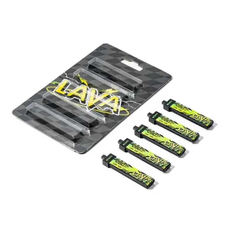 1pcs new BETAFPV LAVA II 1S Lipo Battery with BT2.0 Connector for Air65, 280 320 480 580 680mAh FPV Drone Power Pack
