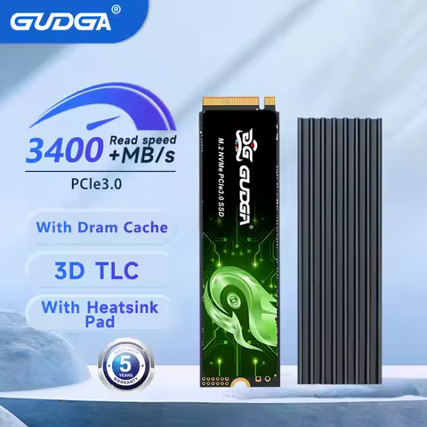 GUDGA SSD With Dram Cache M2 512GB M.2 2280 Internal Solid State Drive PCIe 3.0 &times;4 3500mb/s Hard Disk TLC for Laptop