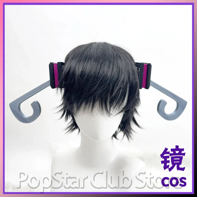 オリジナル小道具ヤンデレ初音ミクヘッドピースフックヘアクリップアニメコスプレアクセサリーフックヘアクリップコスプレカスタマイズgif