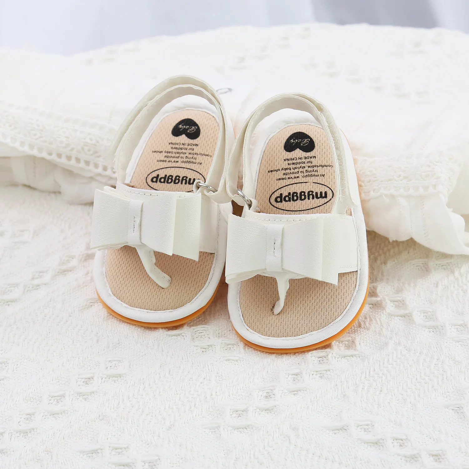 

2021 New Infant Kid Roman Sandal Lovely Infant Baby Girl Soft Sole Toddler Boy Shoes Bowknot Non-slip Sandals Moccasin