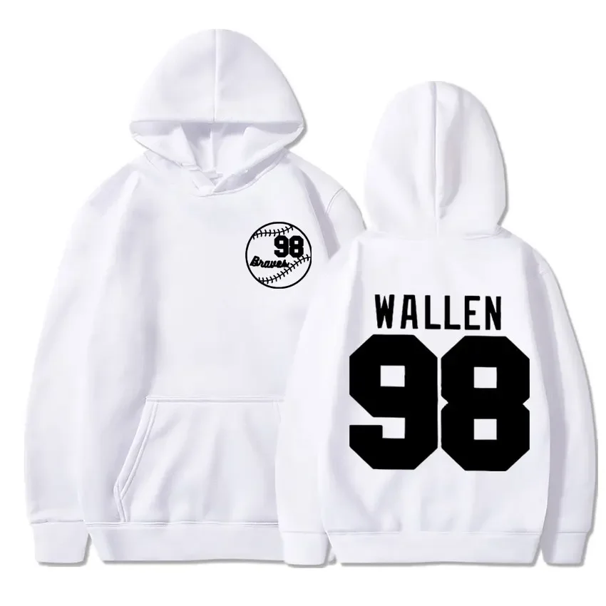 Wallen Western 98 Braves PNG SVG If We We're A Team Hoodies Men Women Fashion Design Hoodie Male Spring Autumn Fleece Sweatshirt