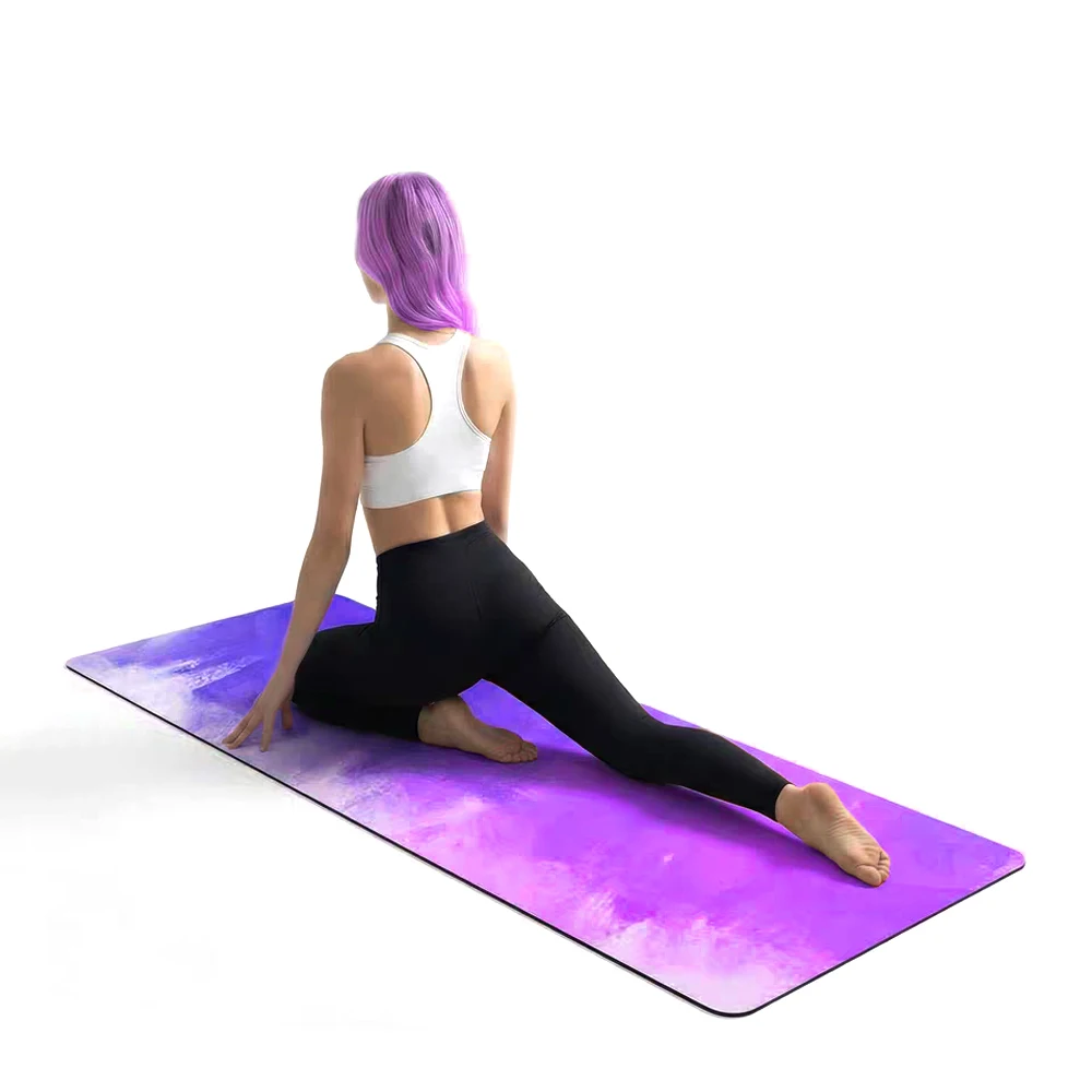 Pilates Exercise Fitness Gym Home 185 * 68cm 100% Natural Rubber Yoga Mat 5mm Suitable for Exercise and Yoga