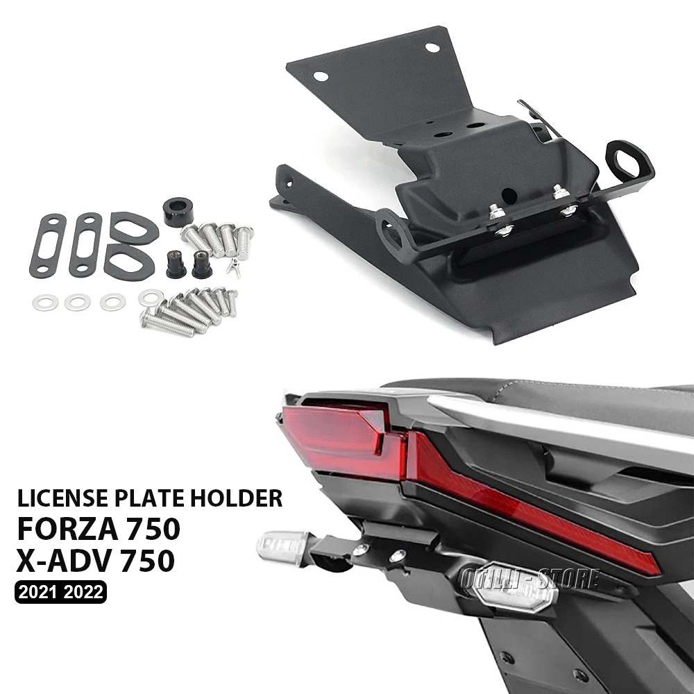 

NEW Motorcycle License Plate Frame Holder Fender Kit For Honda X-ADV 750 XADV750 FORZA 750 For750 2021 2022