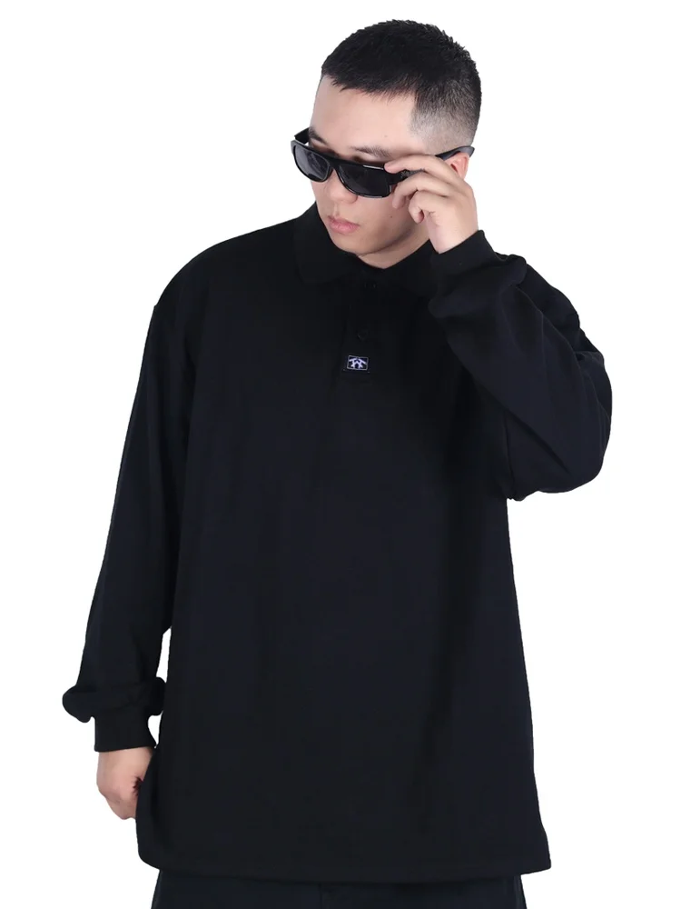 American Style Casual West Coast Loose Hip Hop Street Chicano Embroidered  Color Long Sleeve  Shirt T Shirt