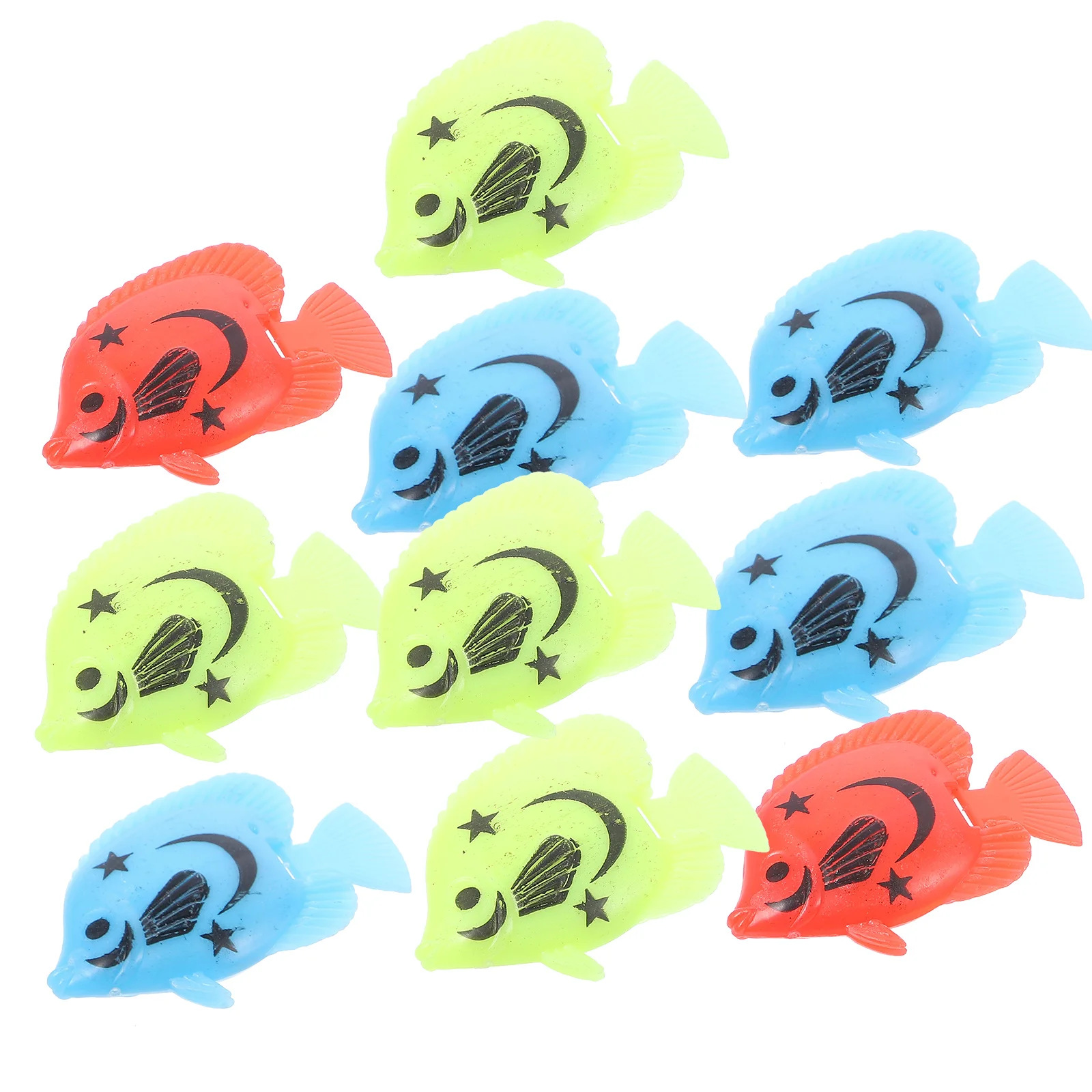 

10pcs Simulation Plastic Fish Artificial Aquarium Decoration Vivid Floating Ornament For Fish Tank Gift Decor