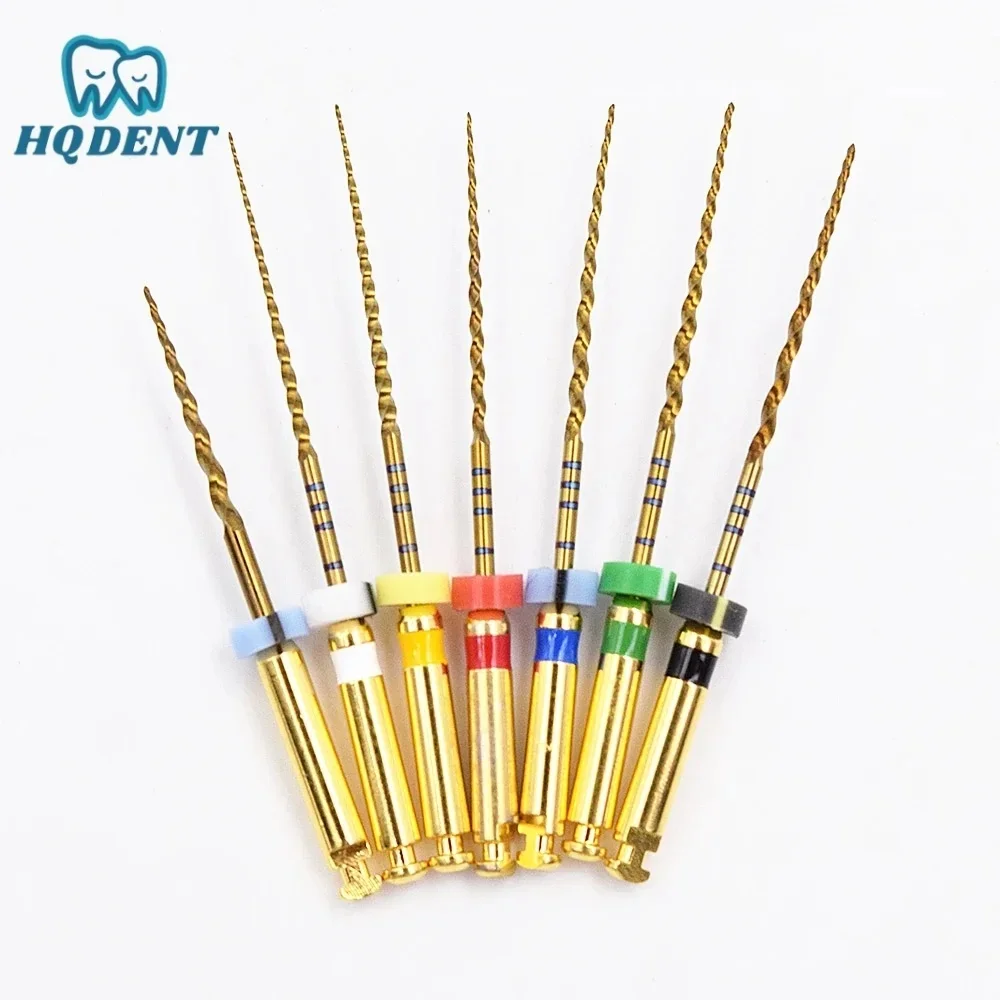 Dental 04 06 Taper Root Canal Treatment Rotary Heat Activated Golden Files Dentist Tools Endodontic Files