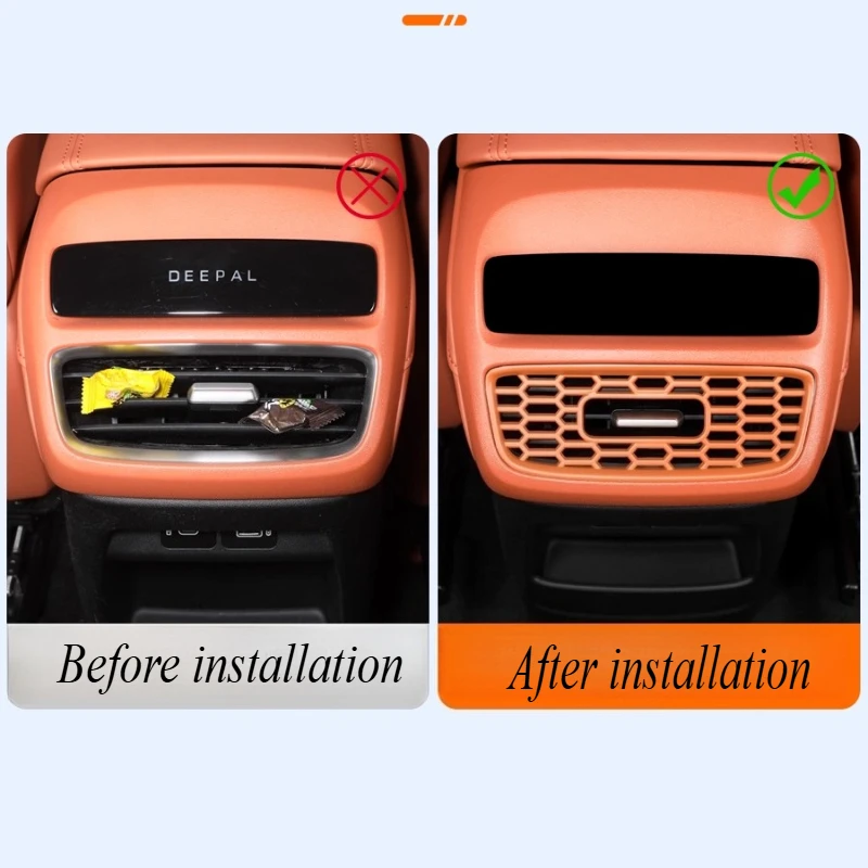 For DEEPAL S05 Rear Air Conditioner Trend Protective Cover Anti-foreign Object Car Interior Modification Accessories