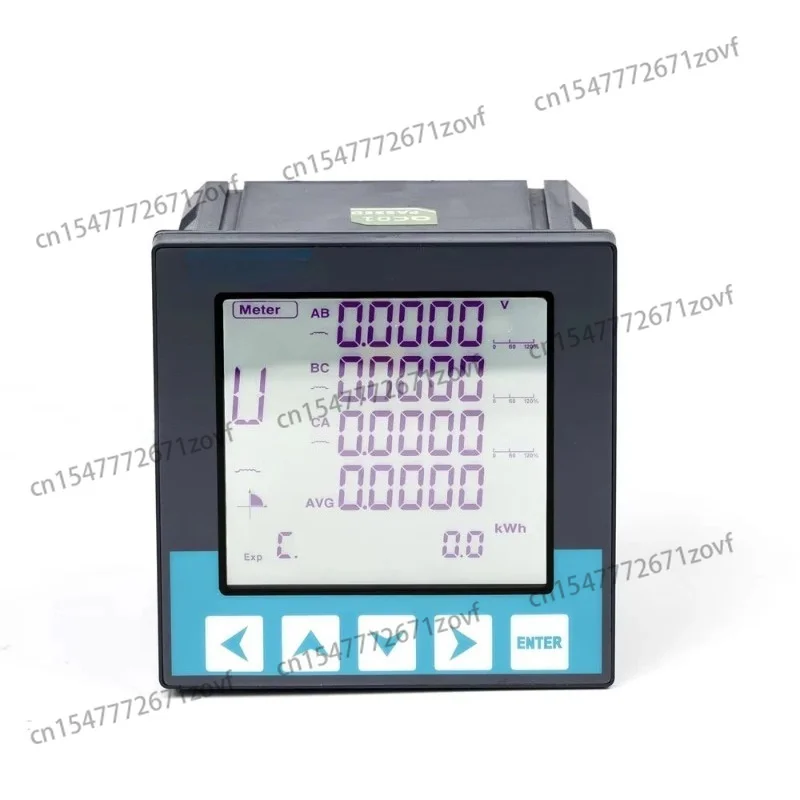 Digital panel meter 96 * 96 Modbus RS485 three-phase power recorder energy meter