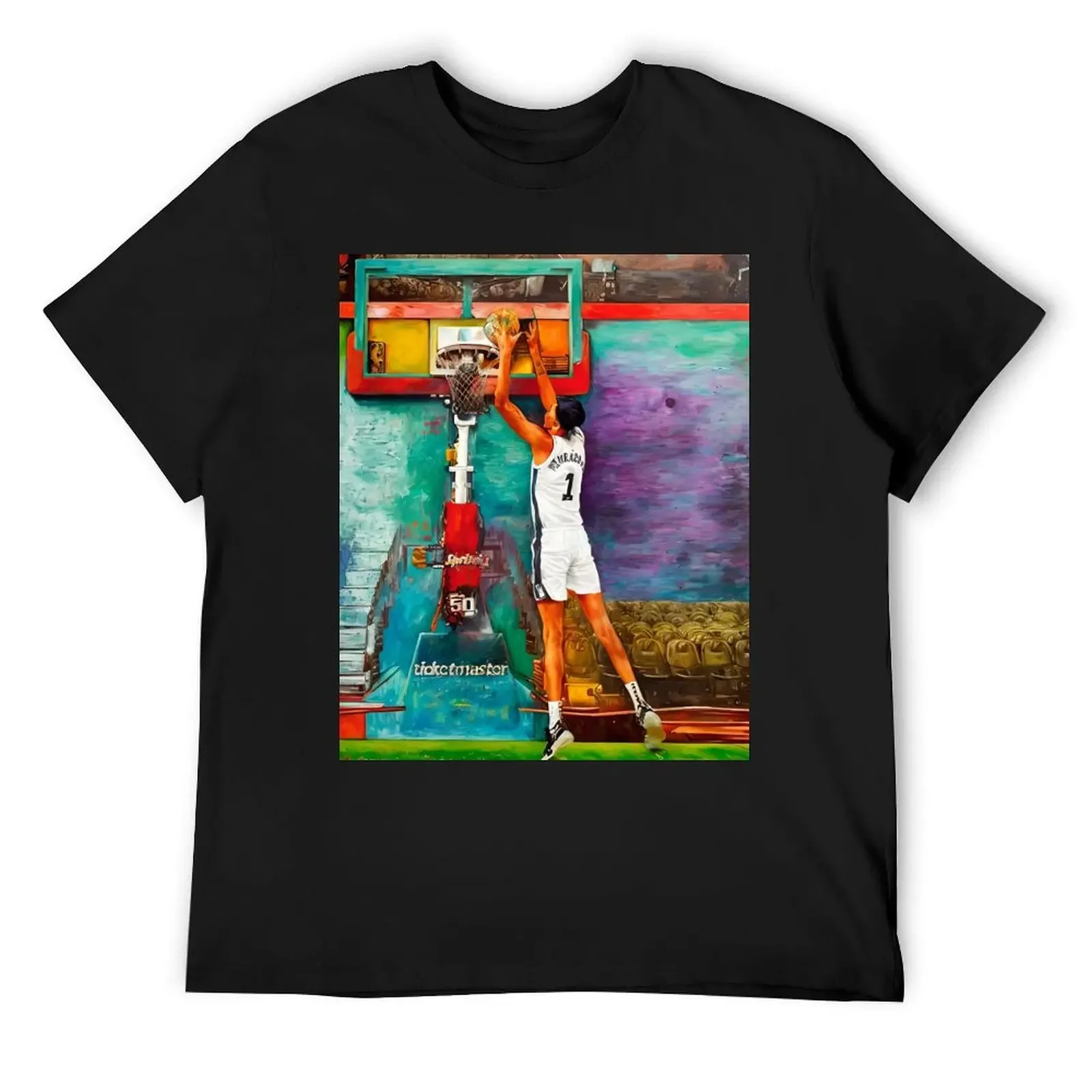 Victor Wembanyama - Paint Art T-Shirt anime stuff graphic tee shirt oversizeds mens graphic t-shirts hip hop