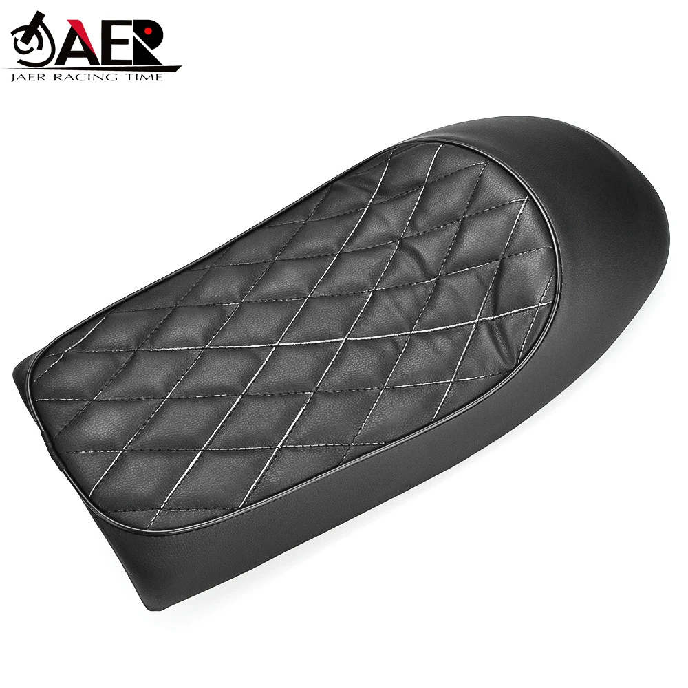 

Мотоциклетное велосипедное плоское сиденье Brat Cafe Racer для Suzuki KZ400 KZ550 K750 Z650 W650 SR500 XJ550 XJ650 XS650, мотоциклетное сиденье