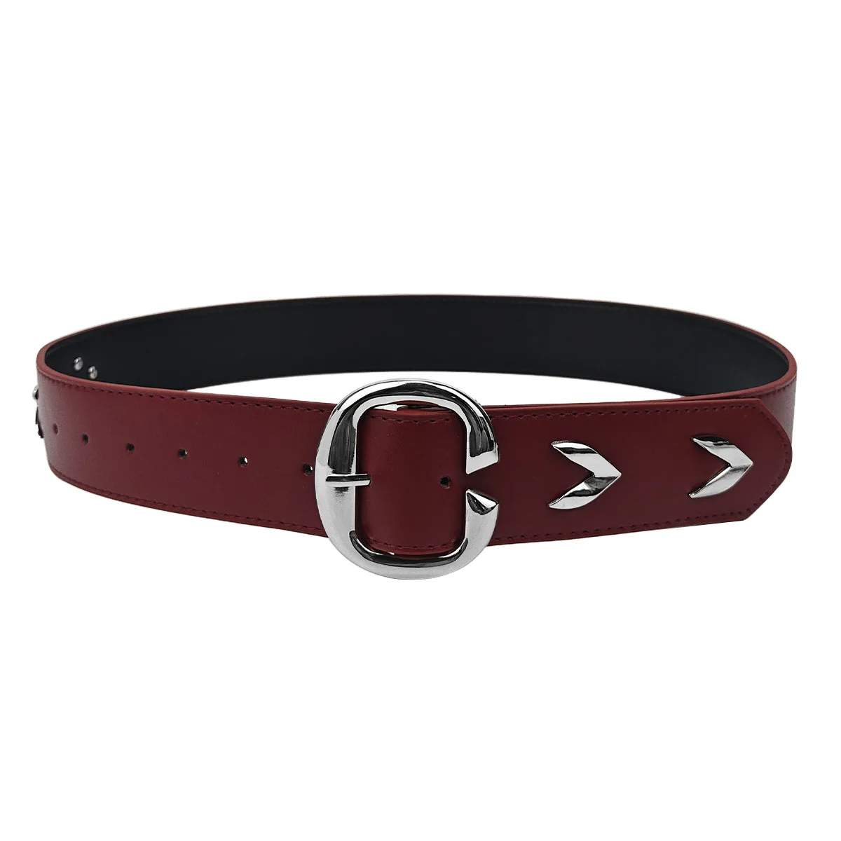 حزام نسائي فاخر جديد كاجوال كلاسيكي بإبزيم فضي مقاس كبير - زوج مع جينز وسراويل وفستان لهدايا مثالية