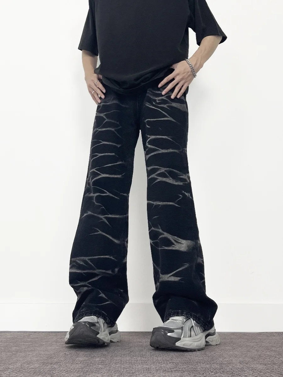 

Женские черные мешковатые джинсы Y2k в стиле Харадзюку, винтажные джинсовые брюки, японский стиль 2000-х годов, джинсы с изогнутым ножем, брюки, одежда 2025