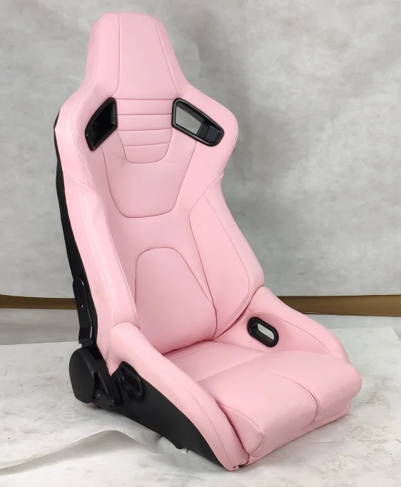 1061 Pink Universal Vehicle Slider Simulator Gaming Station Adjustable Sim Bucket Racing Seats