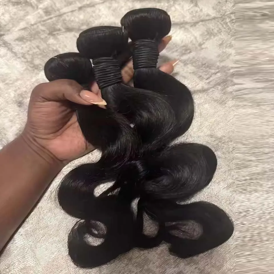 

Body Wave Bundles Human Hair 30 34 40 Inch Loose Deep Wave Raw 3/4 Hair Bundles Unprocessed Double Weft Hair Extensions Top Quality Human Hair Bundles