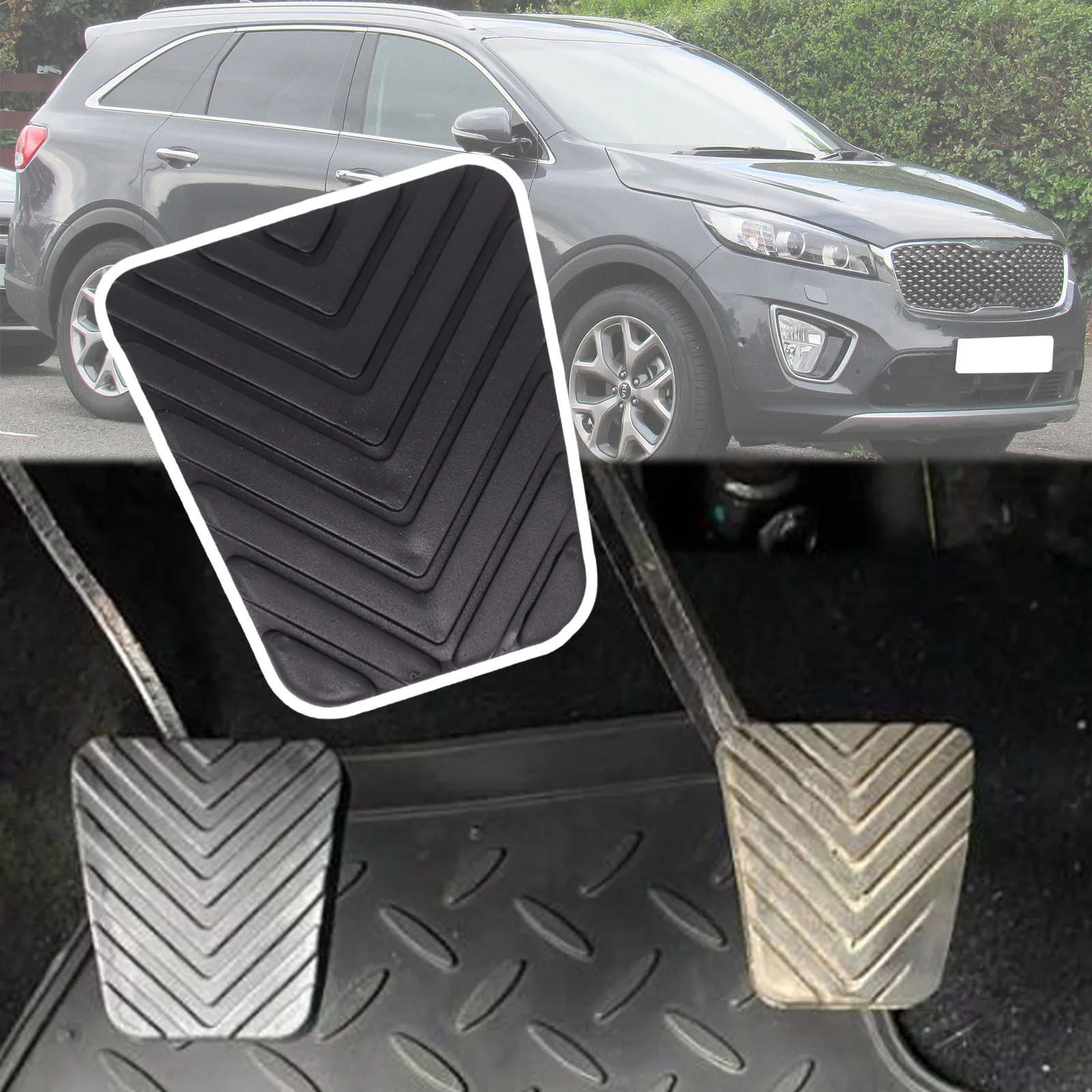 Brake Clutch Foot Pedal Pad Cover For Kia Naza Sorento XM BL UM 2002 2003 2004 2005 2006 2007 2008 2009 2010 - 2015 2016 2019