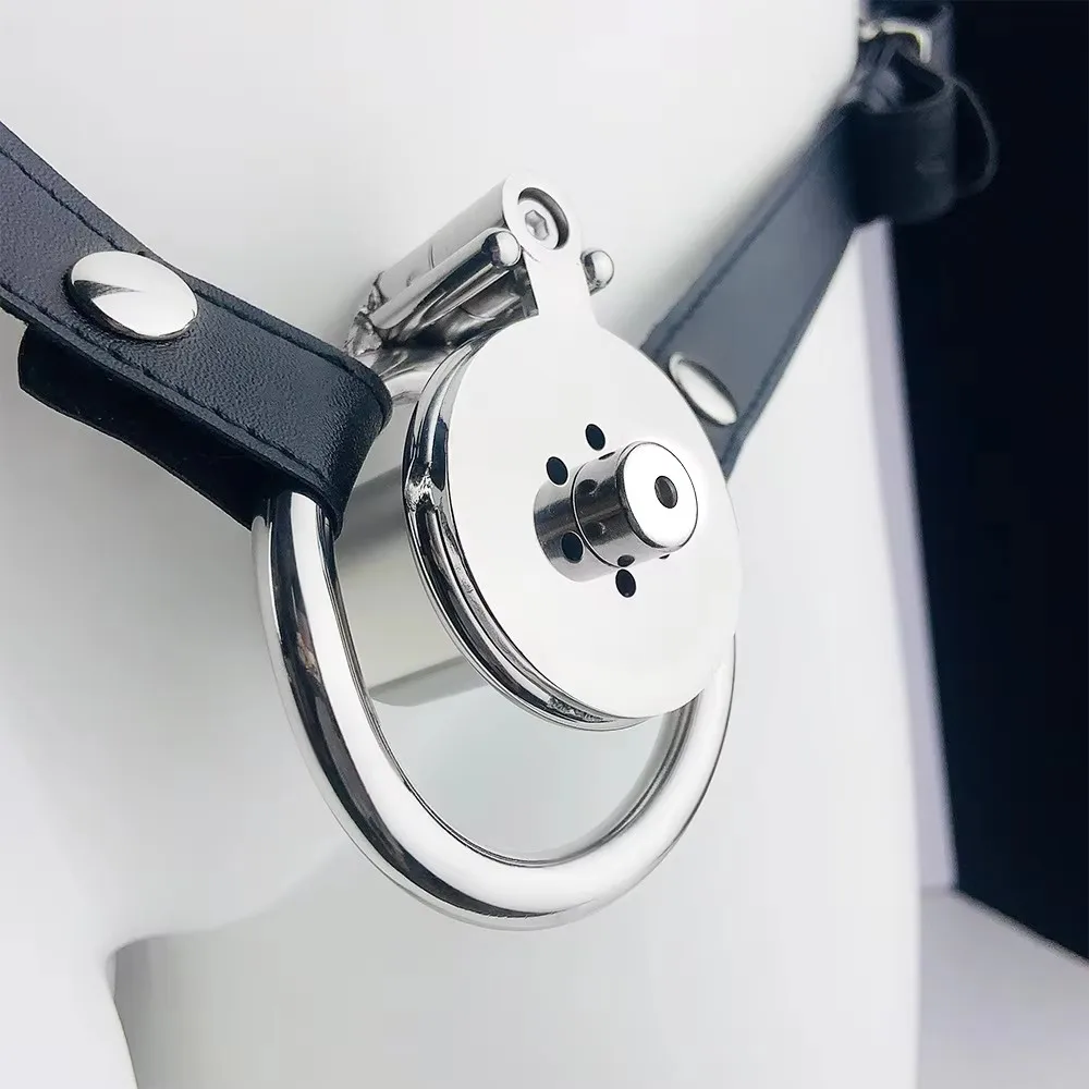 Urethral Inverted Negative Male Chastity Lock Flat Cock Cage Metal Urethral Catheter BDSM Bondage Sex Toys for Men Gay Sissy 18+ view 2