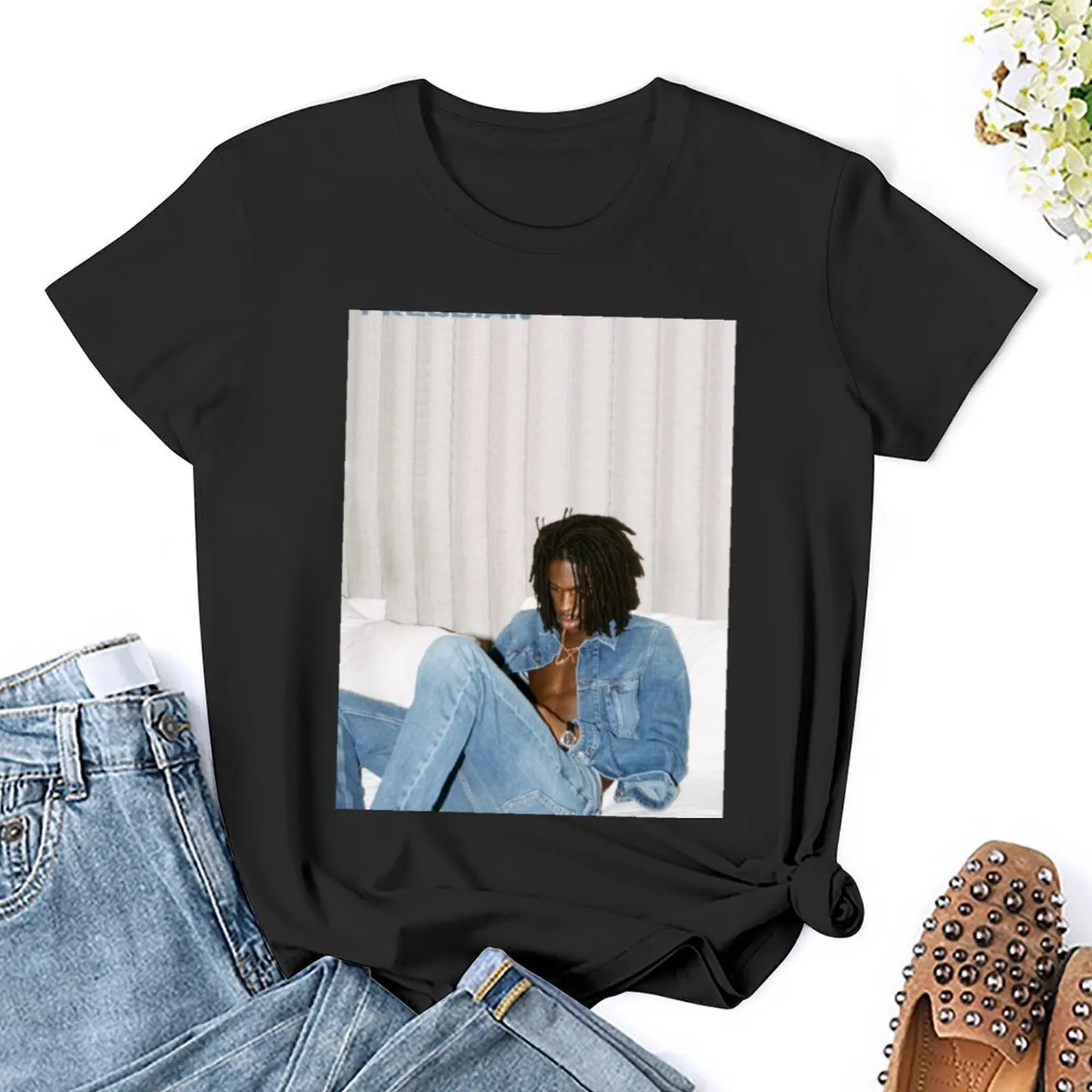 DANIEL CAESAR DENIM T-Shirt Short sleeve tee cute clothes Blouse anime clothes cotton t shirts Women