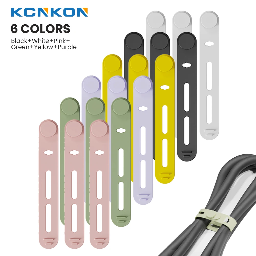 

Reusable Cable Ties, Silicone Straps Cable Ties, Wire Organizer for Earphone, Phone Charging Cable, HDMI, Mouse in Home Office