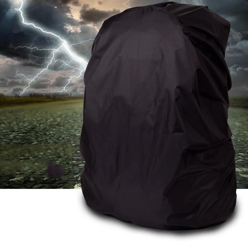 35-40L Backpack Rain Cover Outdoor Travel Shoulder Bag Backpack Raincoat Black Dust Cover Waterproof Rain Jacket for Camping