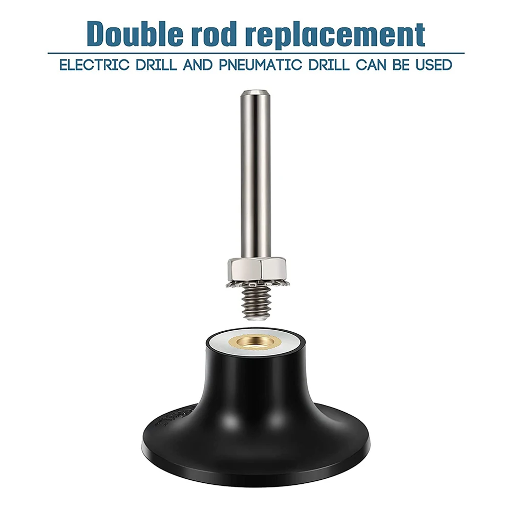 Herramienta abrasiva de 2 pulgadas, disco de lijado de grano 40/60/80/120 con soporte de almohadilla para amoladora angular, limpieza, pulido, soldadura de óxido
