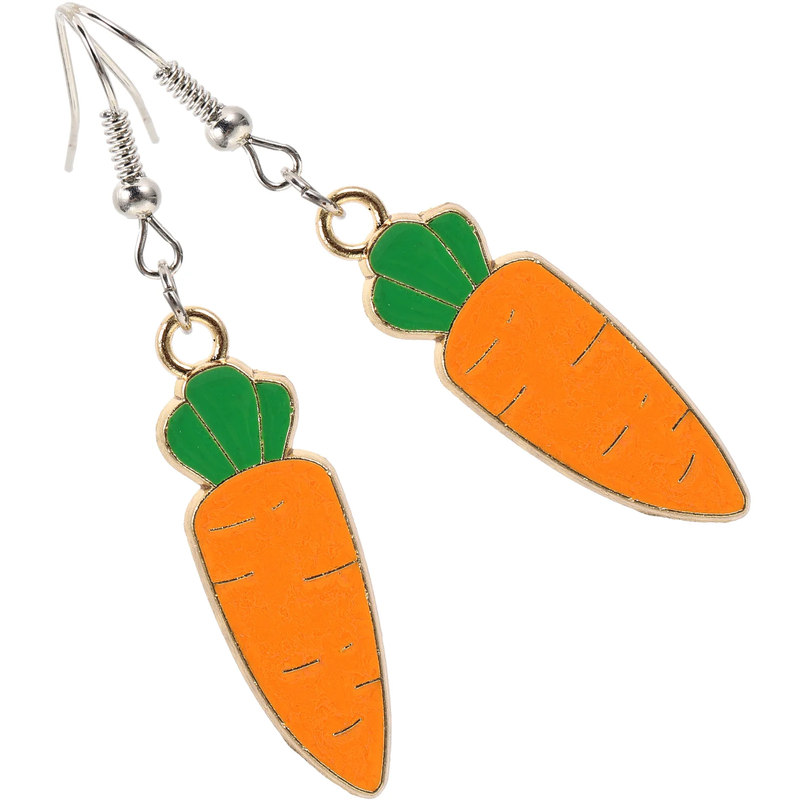 

Carrot Earrings Stud Trendy for Women Dangling Ladies Gifts Water Drop Holiday Fun