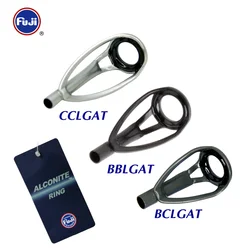 Original Fuji Tip Top Guide 2pcs LG Stainless Steel Frame Alconite Ring for Both Light Spinning and Casting Fishing Rods