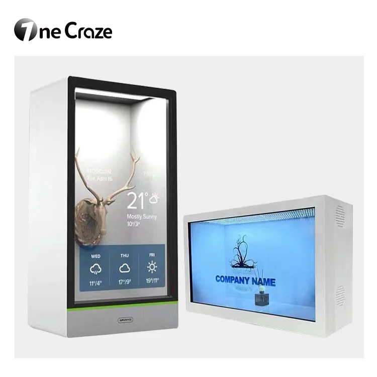 Hot Sell Video Holographic Touch Screen Box Lcd 3D Hologram Interactive Transparent Holobox Display Cabinet Showcase