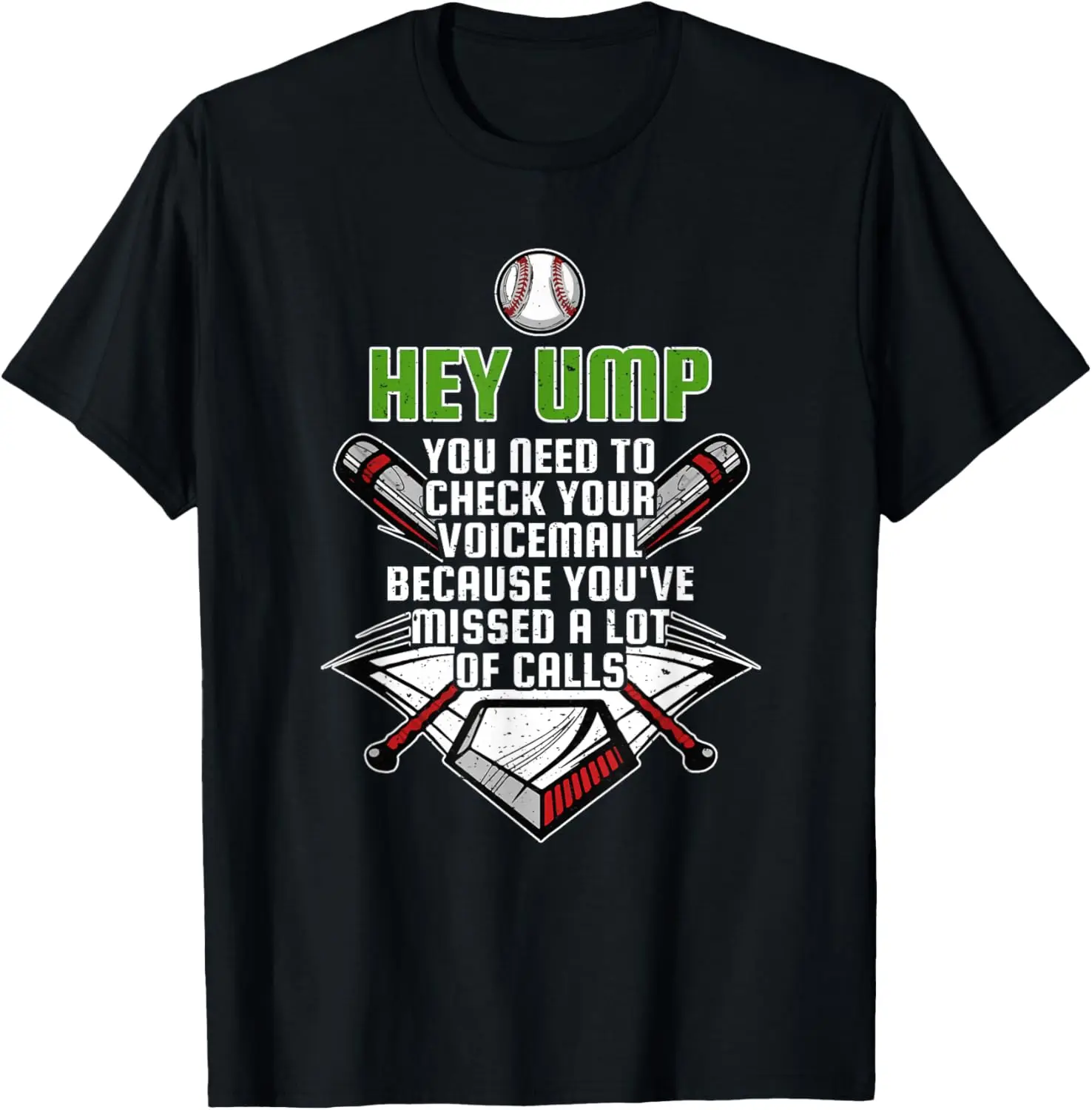 Hey Ump Funny Umpire Bad Umpire 소프트볼 야구 티셔츠 티셔츠