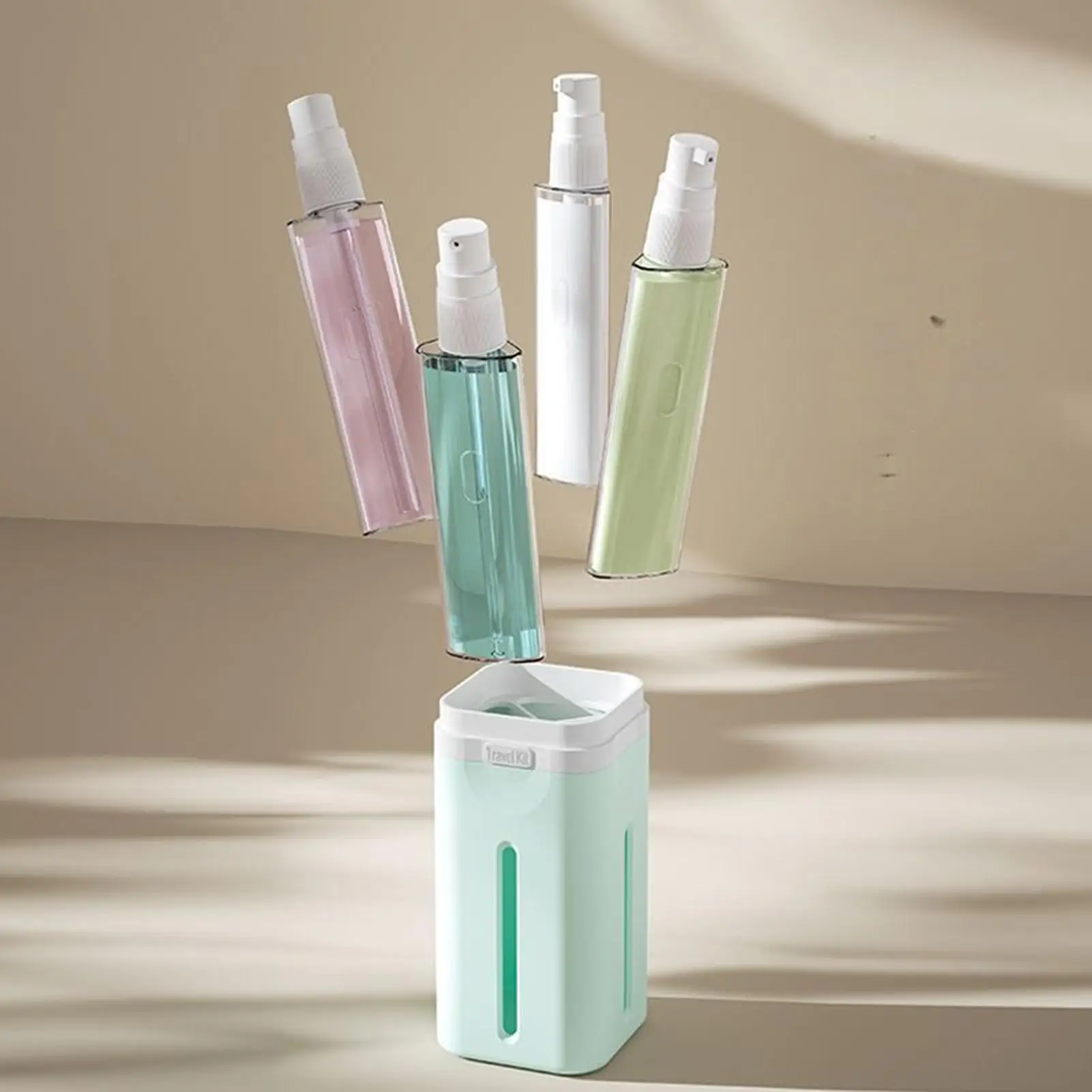 Travel Bottles For Toiletries Leak-Proof Toiletry Refillable Organizer Travel Shampoo Dispenser For Trip Vacation Cruise Camping