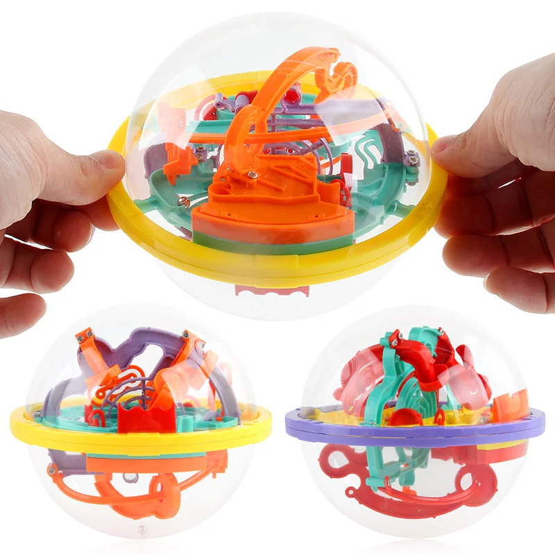 3d Maze Ball Toys 118-158 Level Perplexus Magical Intellect Marble Puzzle Game IQ Balance Educational Toys For Kids Navidad Gift