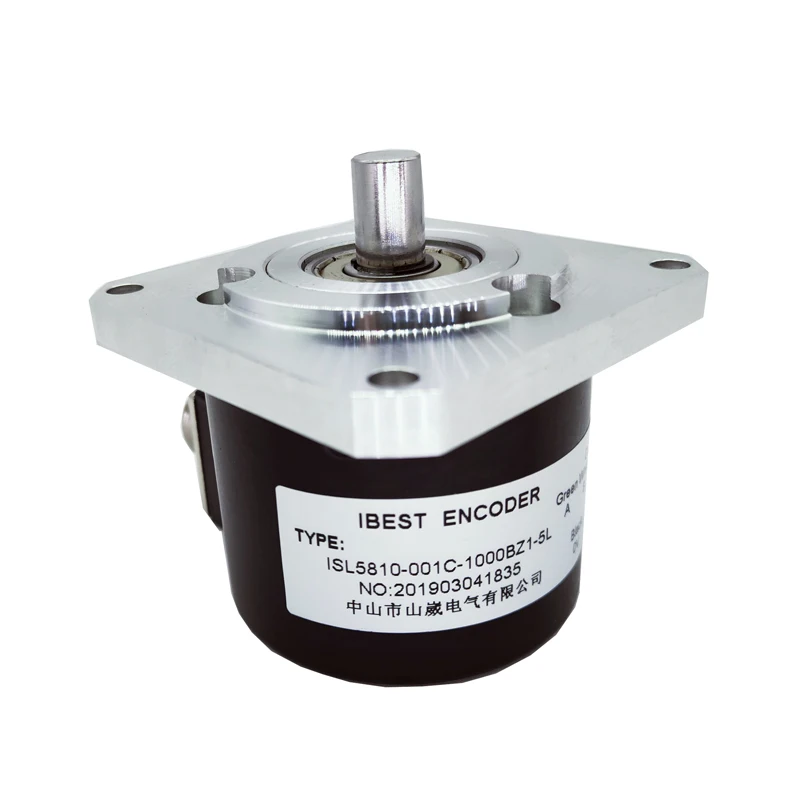 ISL5810 Flange Mounting Incremental Optical CNC Machine Spindle Rotary Encoder 2500ppr/5000ppr 5Vdc/12V/24Vdc (IBEST)