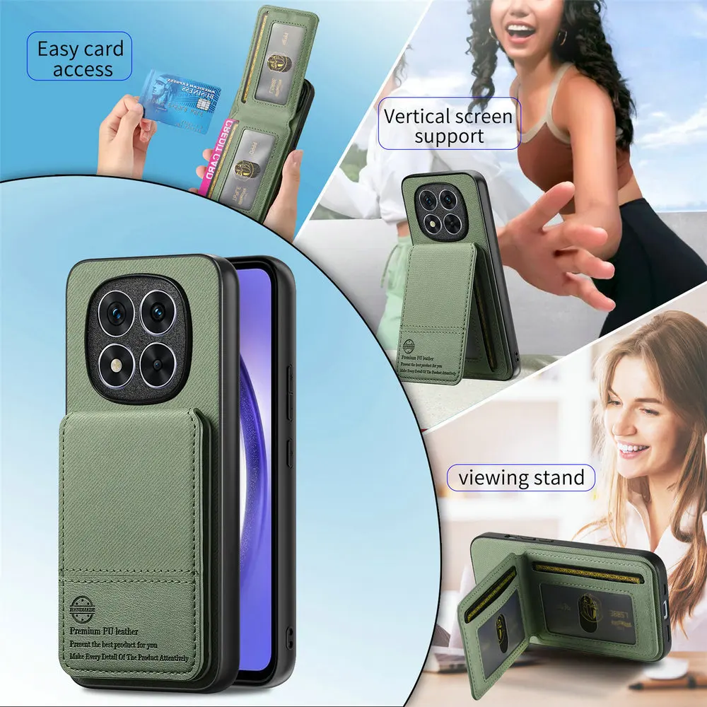 LUXURY CASE dla Xiaomi Poco X8 Pro Max 5G 2026 RFID Card Cover Wallet Holder Phone Funda Poco M7 M8 X7 X 8 F8 Ultra C85 Coque — zdjęcie produktu 2