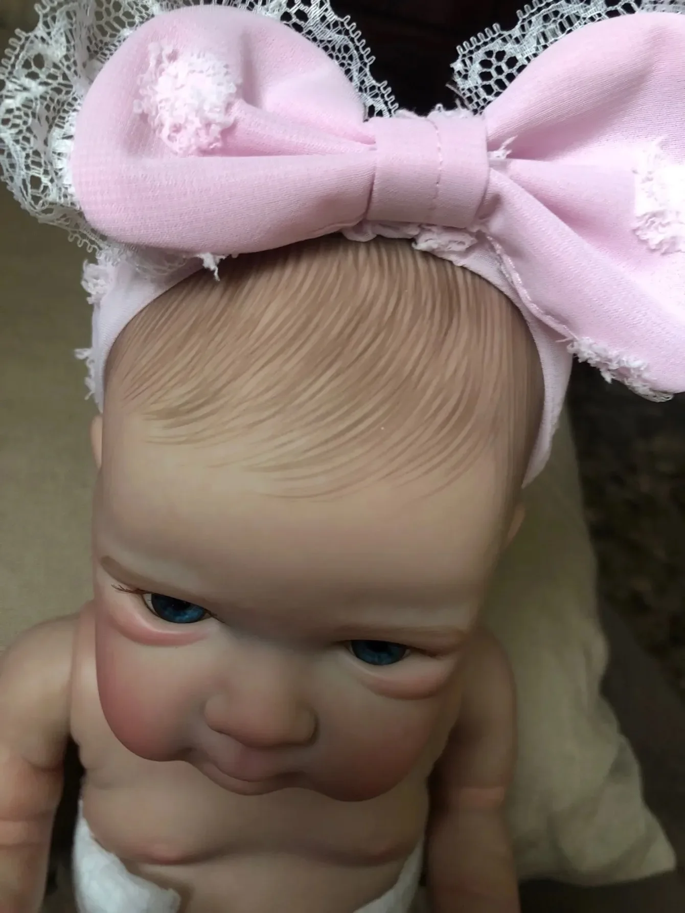 Bébé Fille en Silicone Souple et Vinyle de 18 Pouces, Beurre Imperméable, Fait à la Main