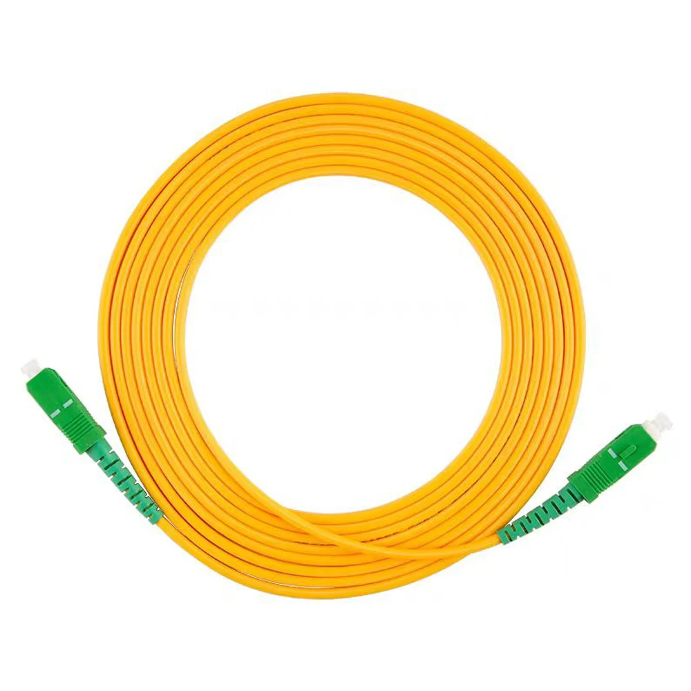 Cable de extensión de Fibra óptica SC/APC para interiores, convertidor simple, 15M/20M/30M