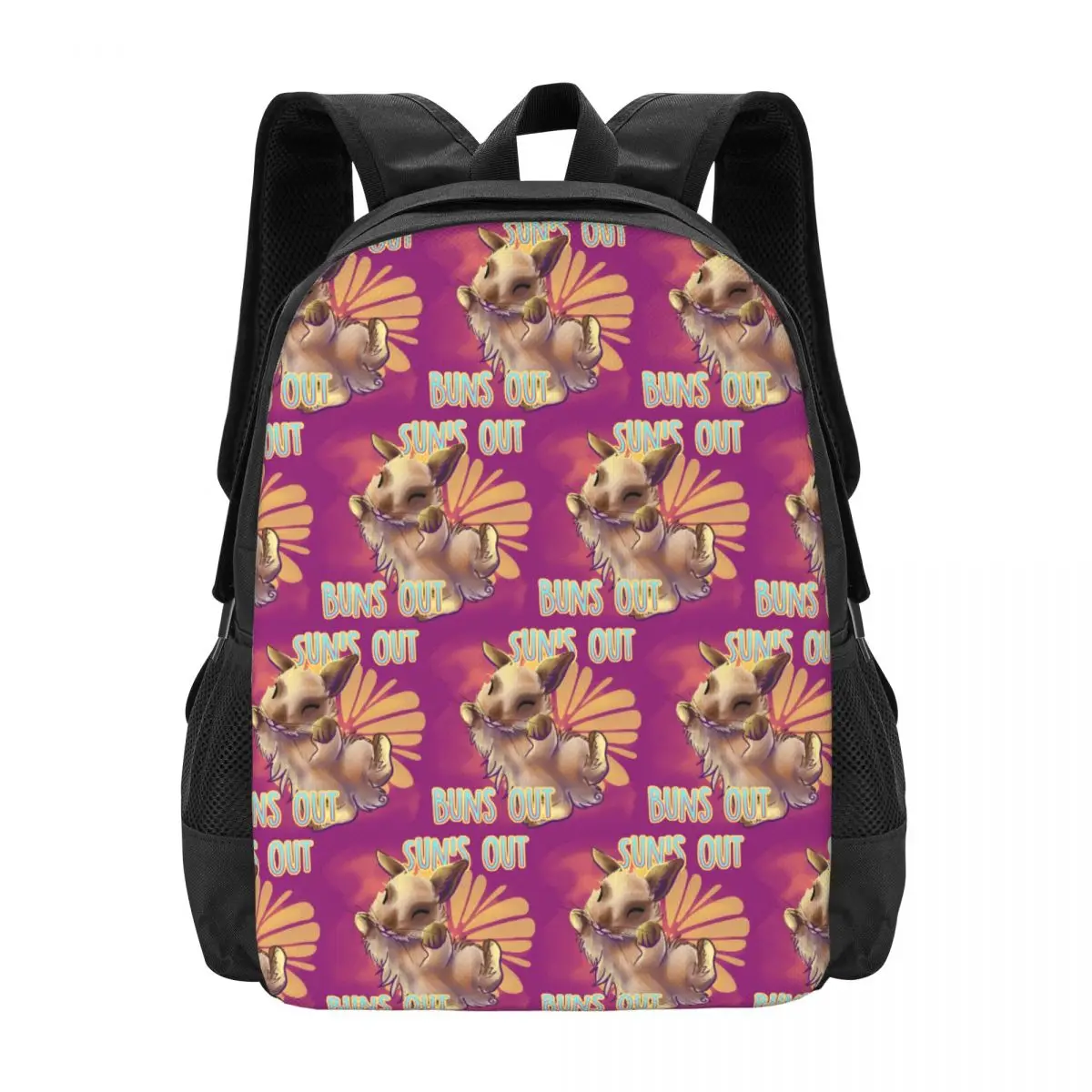 

Sun's Out, Buns Out Backpack Hot Sale Daypack Large Capacity Kids BookBag School Bag Shoulder Bags for Men Women