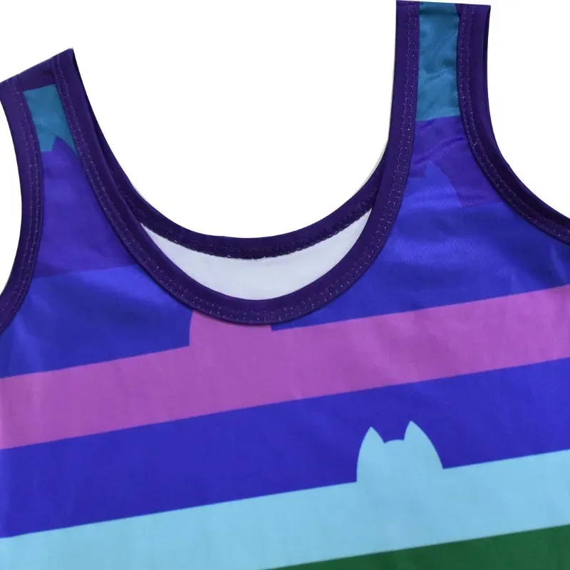 Summer Kids Swimsuit Gabby Cat Vest Swimwear G-Gabby's D-Dollhouse Girls One Piece Swimsuit for Baby Girls Bathing Suits 2-8Year