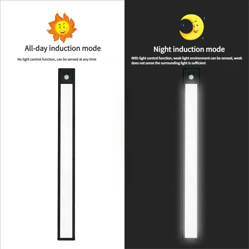 40/30/20 سنتيمتر رقيقة جدا LED إضاءة الخزانة قابلة للشحن محس حركة ضوء USB ليلة ضوء التعريفي مصباح خزانة خزانة الإضاءة