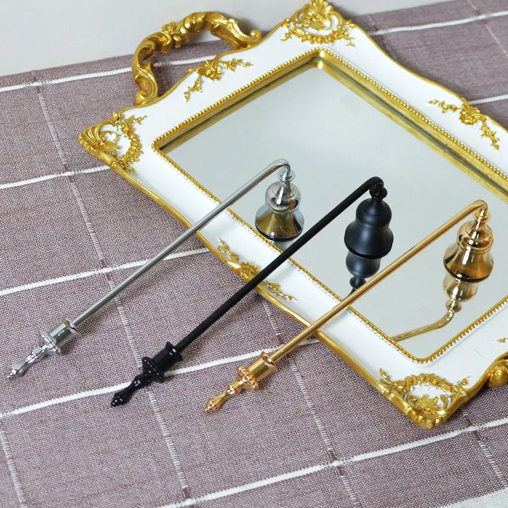 Bell Shaped Candle Snuffer Short/Long Handle Vintage Design Wick Flame Cover Easy To Use Metal Candle Flame Stopper SPA Hotel