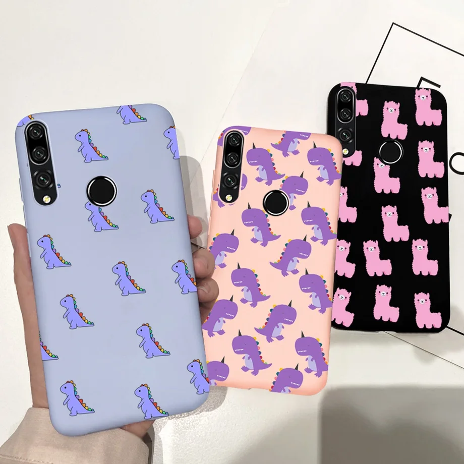 For Huawei Y9 Prime 2019 Case Honor 9x Premium STK-LX1 Global Back Cover Cartoon Cases For Child Shockproof Matte Candy Coque