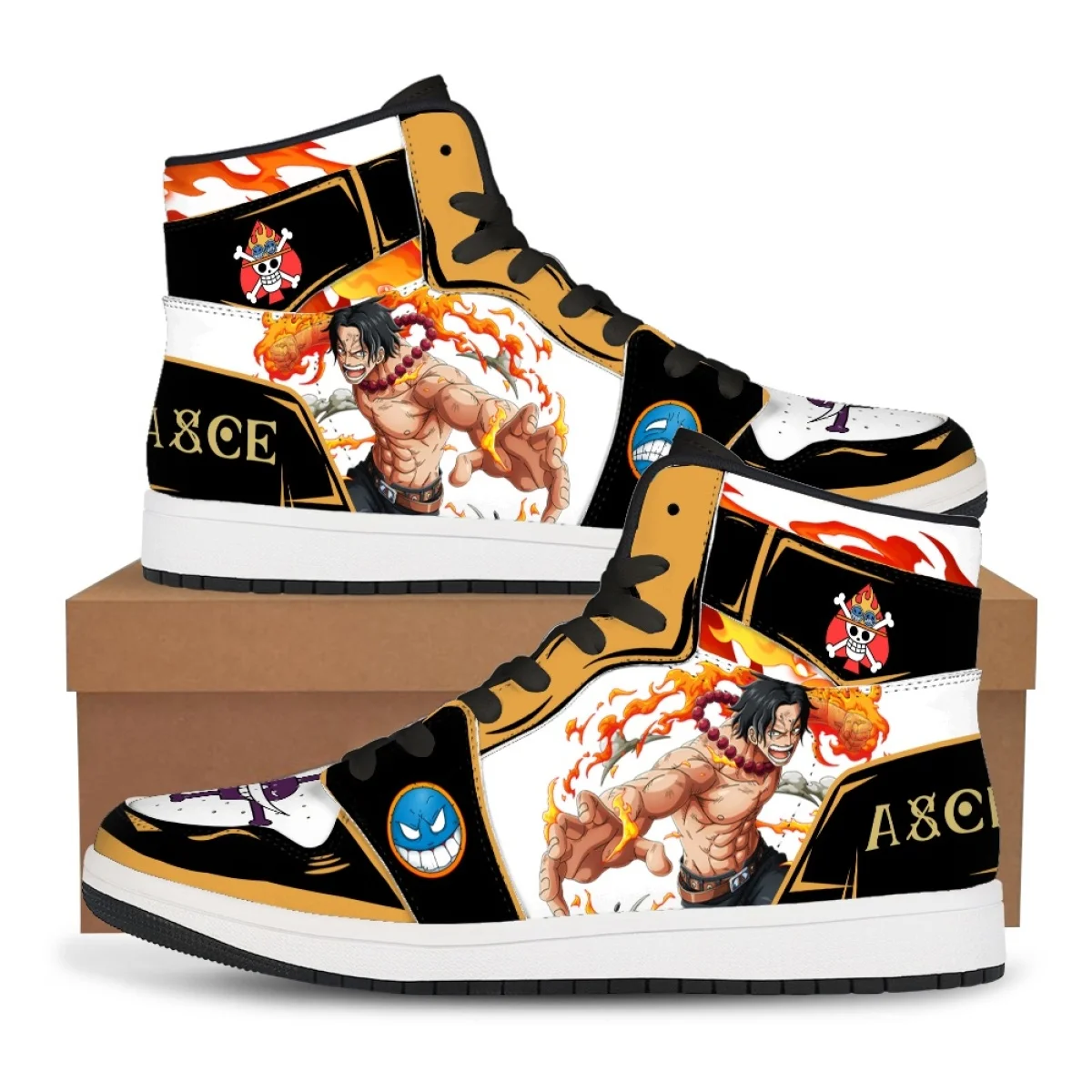 Sepatu Basket One Piece Sepatu Kets Luffy Zoro Sepatu Kasual Nime Sepatu Basket One Piece Kustom Sepatu Hadiah Ulang Tahun Uniseks